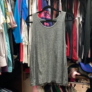 Beyond yoga tank large gray